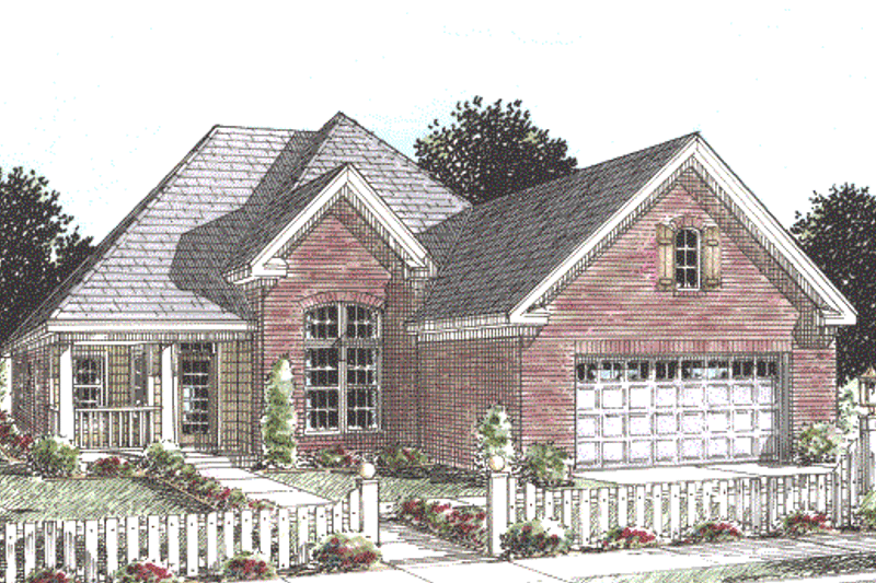Dream House Plan - Exterior - Other Elevation for Traditional House Plan #20-1587 - 3 bed, 2 bath