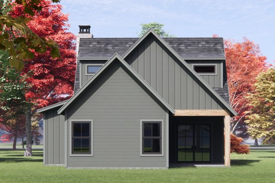 Exterior - Rear Elevation for Farmhouse House Plan #1096-144 - 3 bed, 2.5 bath