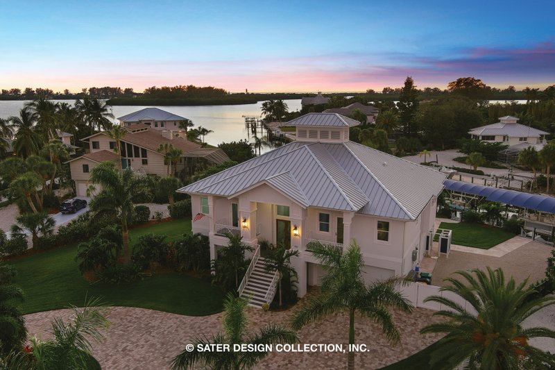 Architectural House Design - Exterior - Front Elevation 5 for Beach House Plan #930-530 - 4 bed, 3 bath