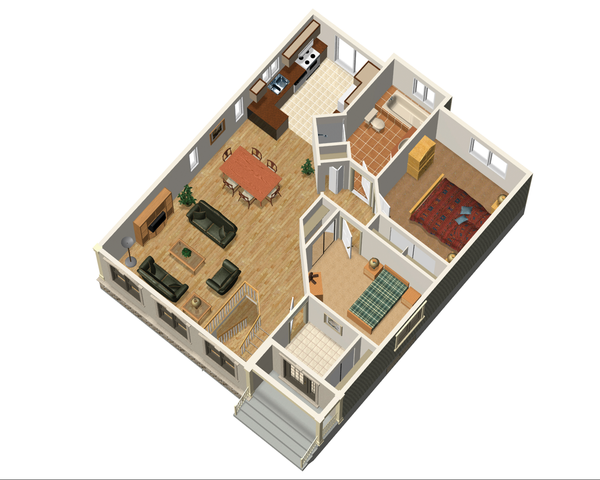 Dream House Plan - Country Floor Plan - Main Floor Plan #25-4655
