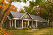 Craftsman Style House Plan - 3 Beds 2.5 Baths 2313 Sq/Ft Plan #44-285 Exterior 