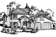 European Style House Plan - 3 Beds 1 Baths 1095 Sq/Ft Plan #18-213 