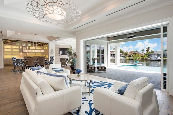 Interior - Family Room for Beach House Plan #548-52 - 4 bed, 4.5 bath