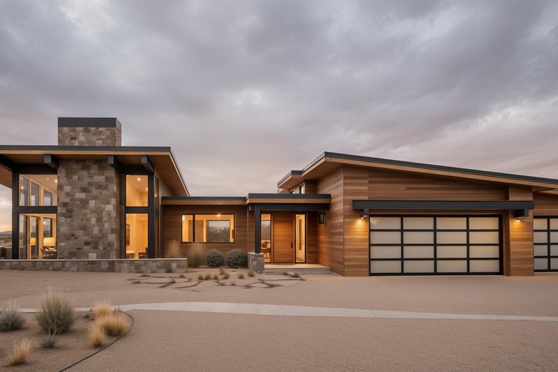 Home Plan - Exterior - Front Elevation 6 for Modern House Plan #892-47 - 3 bed, 3.5 bath