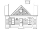 Cottage Style House Plan - 1 Beds 1 Baths 672 Sq/Ft Plan #22-590 