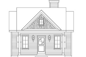 Exterior - Front Elevation 4 for Cottage House Plan #22-590 - 1 bed, 1 bath