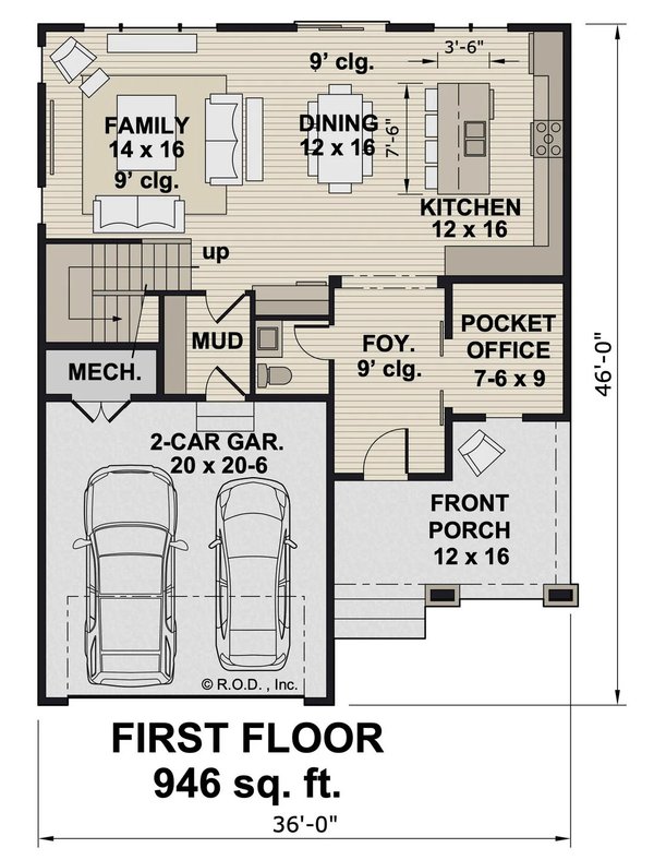 Home Plan - Bungalow Floor Plan - Main Floor Plan #51-1471