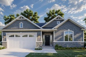 Dream House Plan - Craftsman Exterior - Front Elevation Plan #112-260