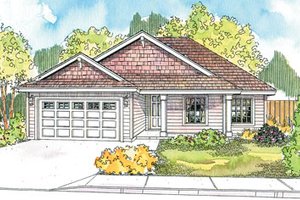 Country Exterior - Front Elevation Plan #124-593