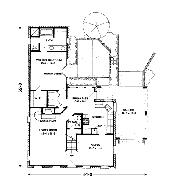 House Plan Design - Colonial Floor Plan - Main Floor Plan #410-314