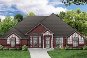 Traditional Exterior - Front Elevation Plan #84-487