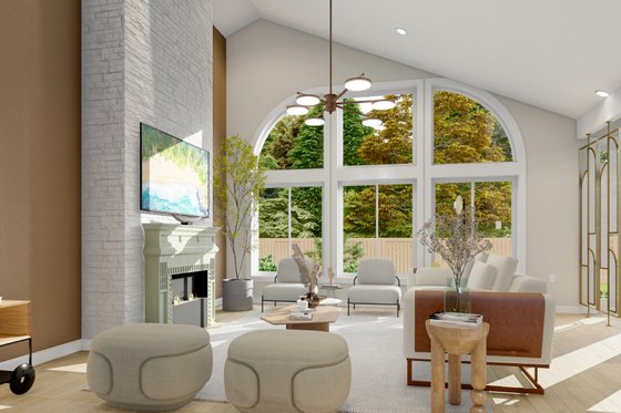 Interior - Family Room for Craftsman House Plan #1060-266 - 2 bed, 2 bath