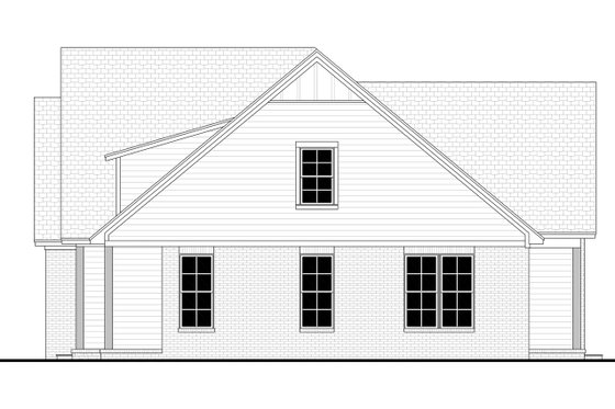 Exterior - Other Elevation 1 for Farmhouse House Plan #430-313 - 4 bed, 2.5 bath