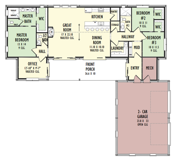 Dream House Plan - Barndominium Floor Plan - Main Floor Plan #1092-42