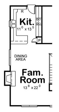 Floor Plan - Other Floor 1 for Craftsman House Plan #20-2233 - 3 bed, 2 bath