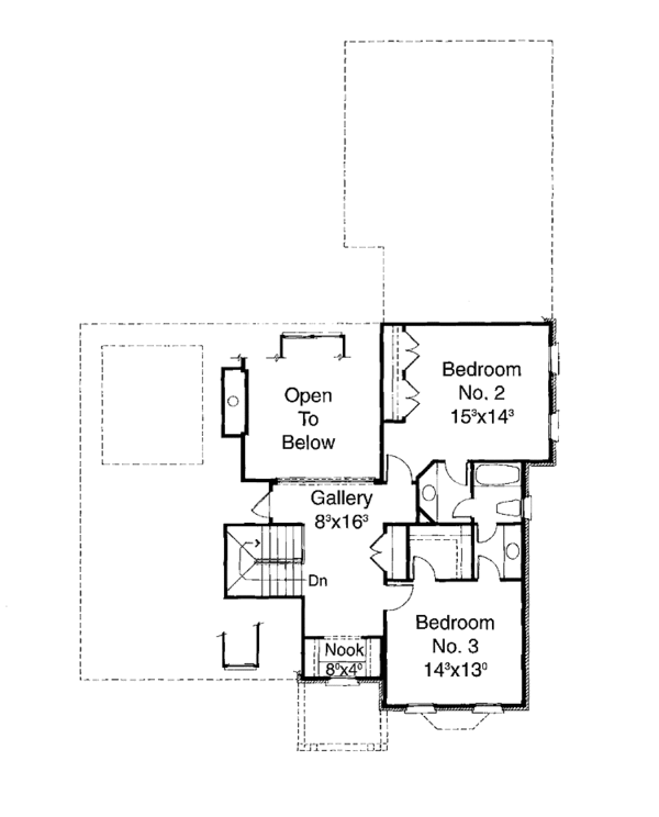 House Plan Design - Classical Floor Plan - Upper Floor Plan #429-160