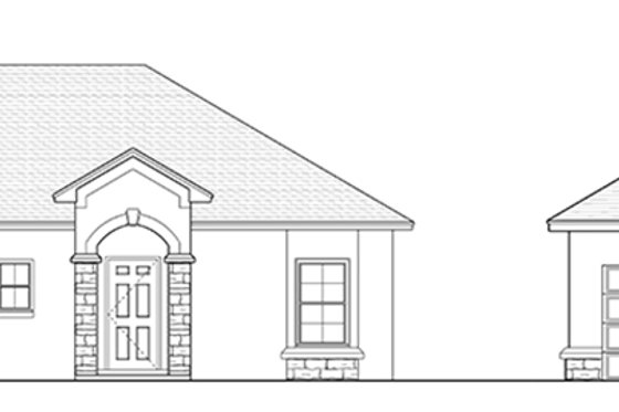 Exterior - Other Elevation 5 for Mediterranean House Plan #1058-115 - 2 bed, 2 bath