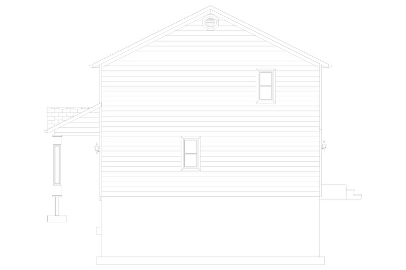 House Blueprint - Exterior - Other Elevation for Farmhouse House Plan #1060-442 - 3 bed, 2.5 bath