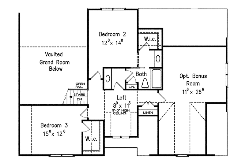 House Plan Design - Floor Plan - Upper Floor for Country House Plan #927-434 - 4 bed, 3 bath