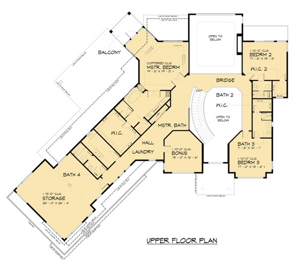 Home Plan - Modern Floor Plan - Upper Floor Plan #1066-279