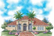 Mediterranean Style House Plan - 3 Beds 2.5 Baths 2823 Sq/Ft Plan #930-344 