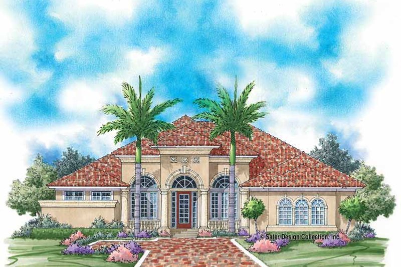 Home Plan - Mediterranean Exterior - Front Elevation Plan #930-344