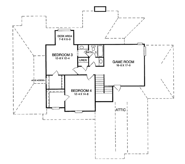 Dream House Plan - Country Floor Plan - Upper Floor Plan #952-215