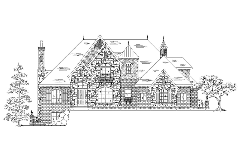 Home Plan - Exterior - Front Elevation 3 for Country House Plan #945-79 - 4 bed, 3.5 bath