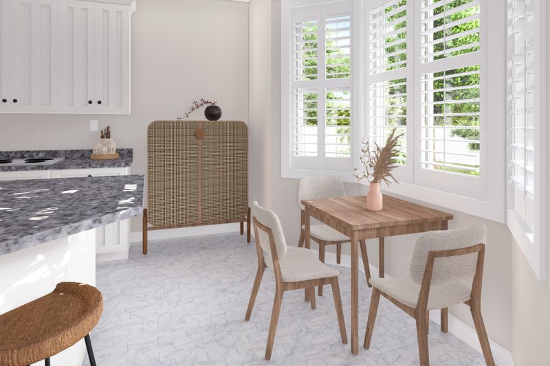 House Design - Interior - Dining Room for Ranch House Plan #1060-396 - 2 bed, 2 bath