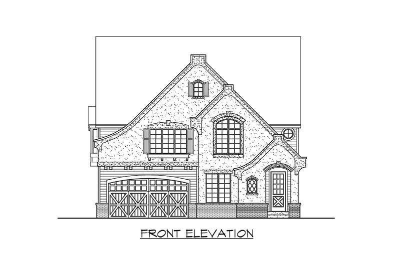 Architectural House Design - Exterior - Other Elevation for European House Plan #132-129 - 4 bed, 3.5 bath