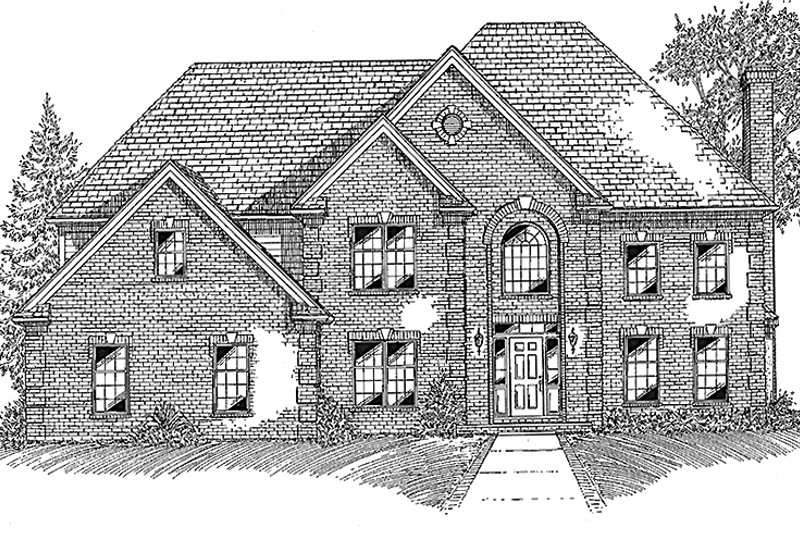 Architectural House Design - Country Exterior - Front Elevation Plan #994-21
