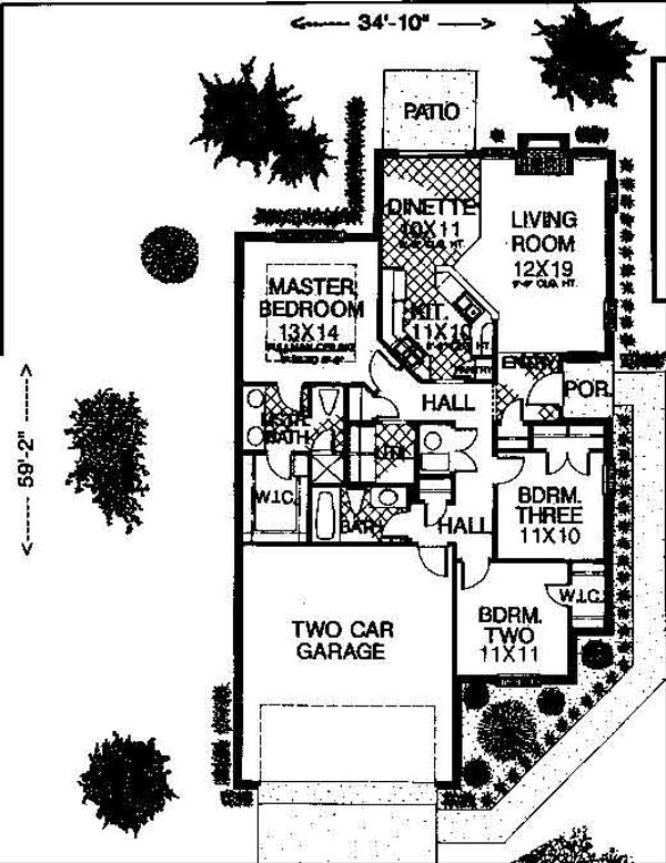 House Plan Design - Colonial Floor Plan - Main Floor Plan #310-747