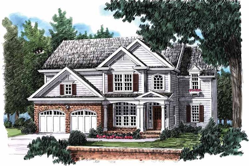 Architectural House Design - Country Exterior - Front Elevation Plan #927-808