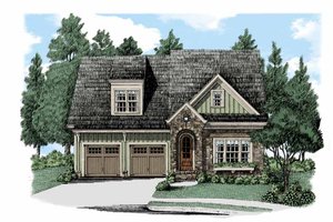 Bungalow Exterior - Front Elevation Plan #927-504