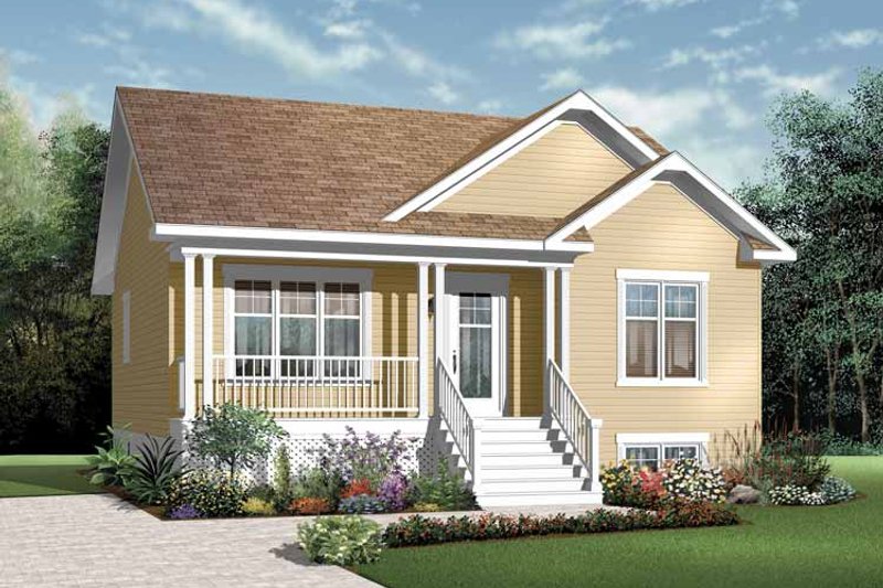 Home Plan - Country Exterior - Front Elevation Plan #23-2375