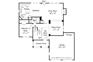 Floor Plan - Main Floor for Country House Plan #927-820 - 4 bed, 3 bath