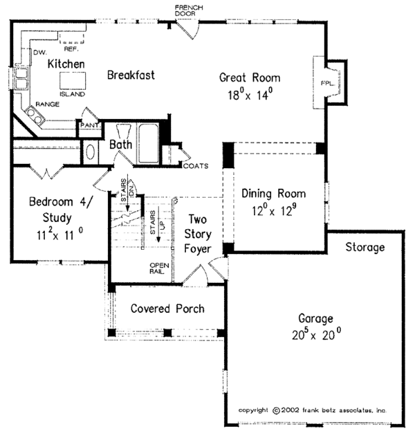 House Design - Country Floor Plan - Main Floor Plan #927-820