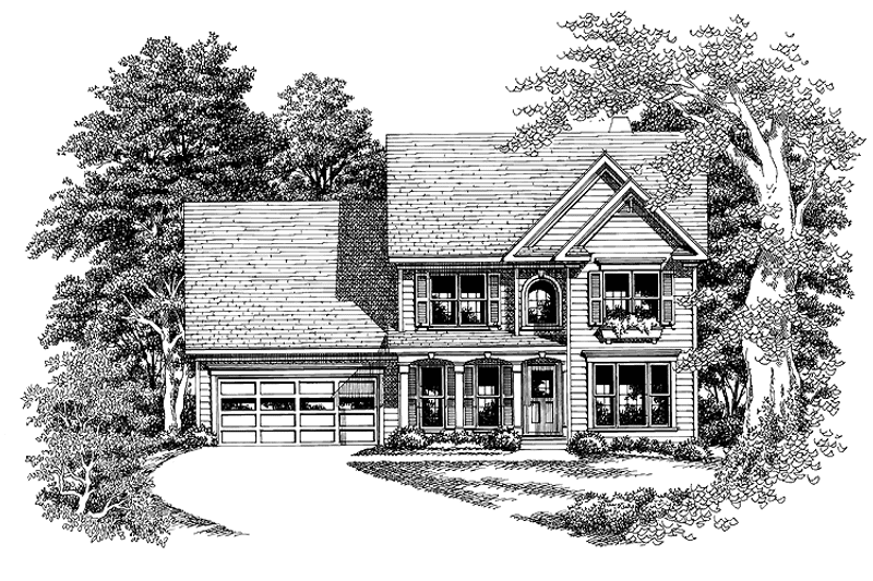 Dream House Plan - Exterior - Front Elevation 3 for Colonial House Plan #927-45 - 3 bed, 2.5 bath