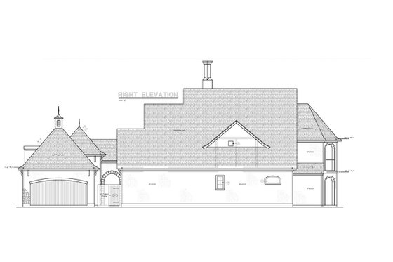 Exterior - Other Elevation for European House Plan #20-2175 - 4 bed, 5 bath