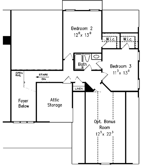 Dream House Plan - Craftsman Floor Plan - Upper Floor Plan #927-310