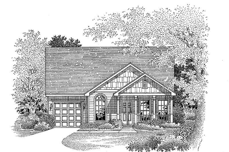 House Plan Design - Country Exterior - Front Elevation Plan #999-61