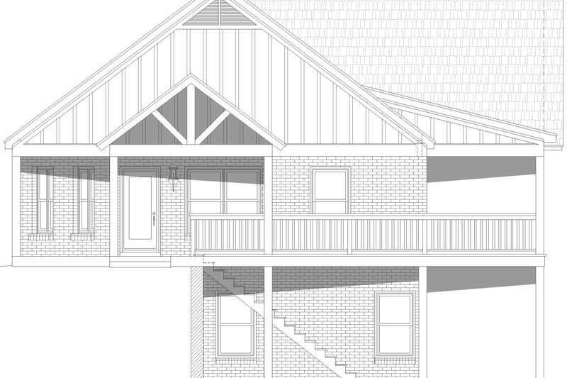 Dream House Plan - Exterior - Other Elevation 1 for Country House Plan #932-971 - 4 bed, 3.5 bath