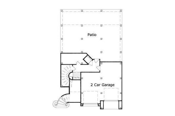 Floor Plan - Main Floor for Mediterranean House Plan #411-721 - 3 bed, 3 bath
