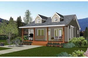 Exterior - Other Elevation for Cabin House Plan #126-216 - 1 bed, 1 bath