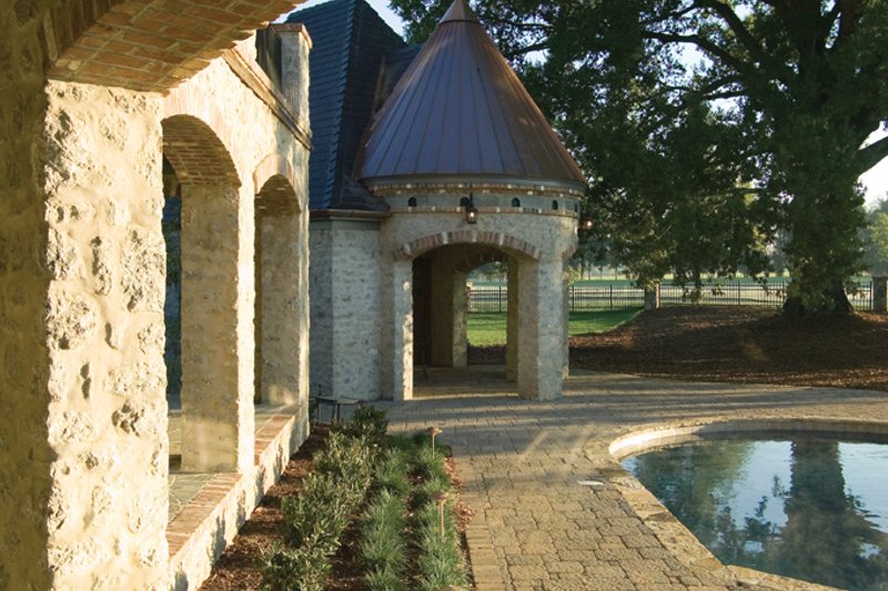 House Plan Design - Exterior - Rear Elevation 2 for European House Plan #453-609 - 7 bed, 7.5 bath