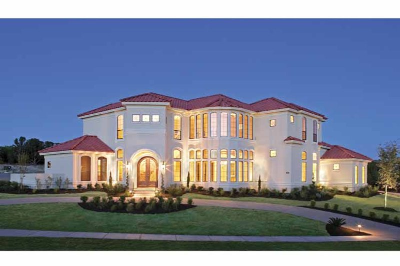 Dream House Plan - Exterior - Front Elevation 4 for Mediterranean House Plan #952-196 - 4 bed, 4.5 bath