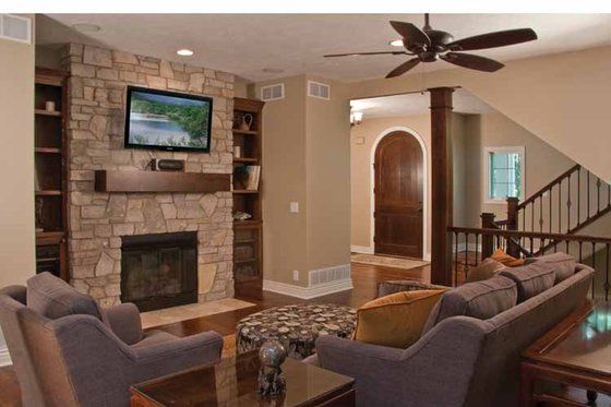 Interior - Family Room 1 for Tudor House Plan #928-234 - 4 bed, 2.5 bath