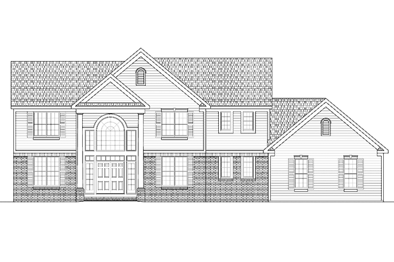 Dream House Plan - Exterior - Front Elevation 3 for Traditional House Plan #328-361 - 3 bed, 3 bath