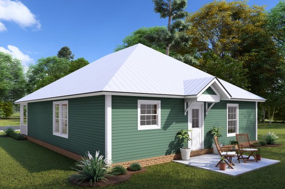 Exterior - Rear Elevation for Craftsman House Plan #20-1887 - 3 bed, 2 bath