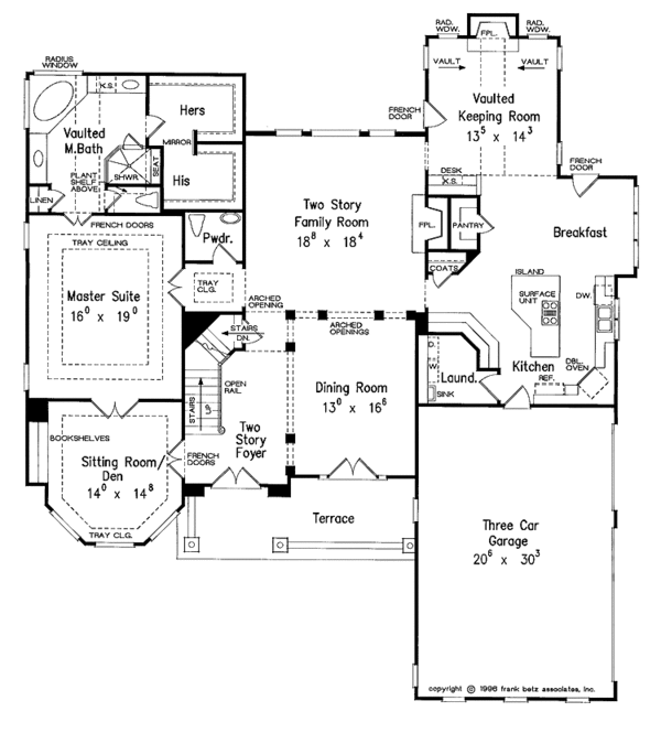 Dream House Plan - Country Floor Plan - Main Floor Plan #927-139